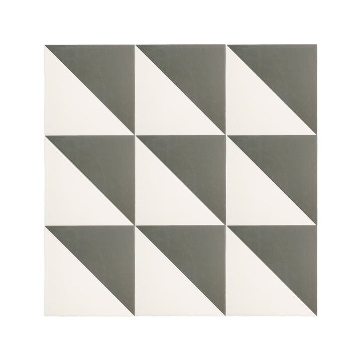 50/50 Black & White Ceramic Tile 8x8-Main Inventory-All Products,Patterns,Under 10-Riad Tile