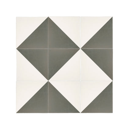 50/50 Black & White Ceramic Tile 8x8-Main Inventory-All Products,Patterns,Under 10-Riad Tile