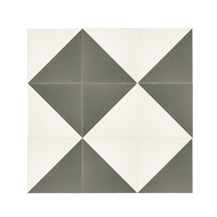 50/50 Black & White Ceramic Tile 8x8-Main Inventory-All Products,Patterns,Under 10-Riad Tile