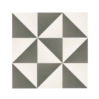 50/50 Black & White Ceramic Tile 8x8-Main Inventory-All Products,Patterns,Under 10-Riad Tile