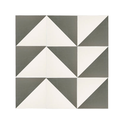 50/50 Black & White Ceramic Tile 8x8-Main Inventory-All Products,Patterns,Under 10-Riad Tile