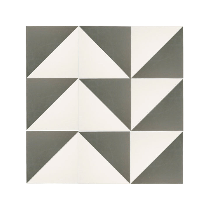 50/50 Black & White Ceramic Tile 8x8-Main Inventory-All Products,Patterns,Under 10-Riad Tile