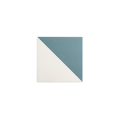 Sample: 50/50 Blue & White Ceramic Tile (1 sample piece)-Sample-Sample-Riad Tile