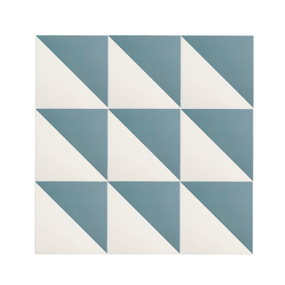 50/50 Blue & White Ceramic Tile 8x8-Main Inventory-All Products,Patterns,Under 10-Riad Tile