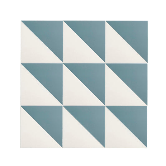 50/50 Blue & White Ceramic Tile 8x8-Main Inventory-All Products,Patterns,Under 10-Riad Tile