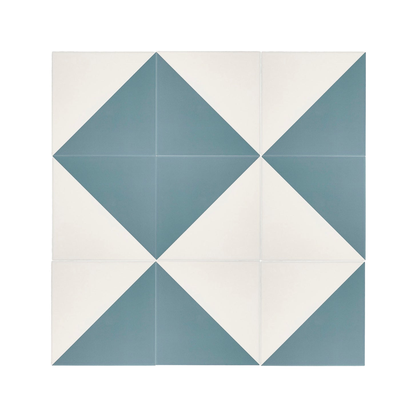 50/50 Blue & White Ceramic Tile 8x8-Main Inventory-All Products,Patterns,Under 10-Riad Tile