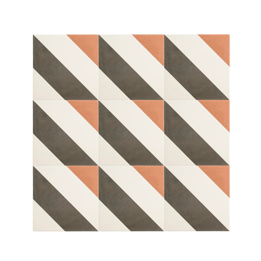 Cayman Black, Terracotta & White Ceramic Tile-Main Inventory-All Products,Patterns,Under 10-Riad Tile