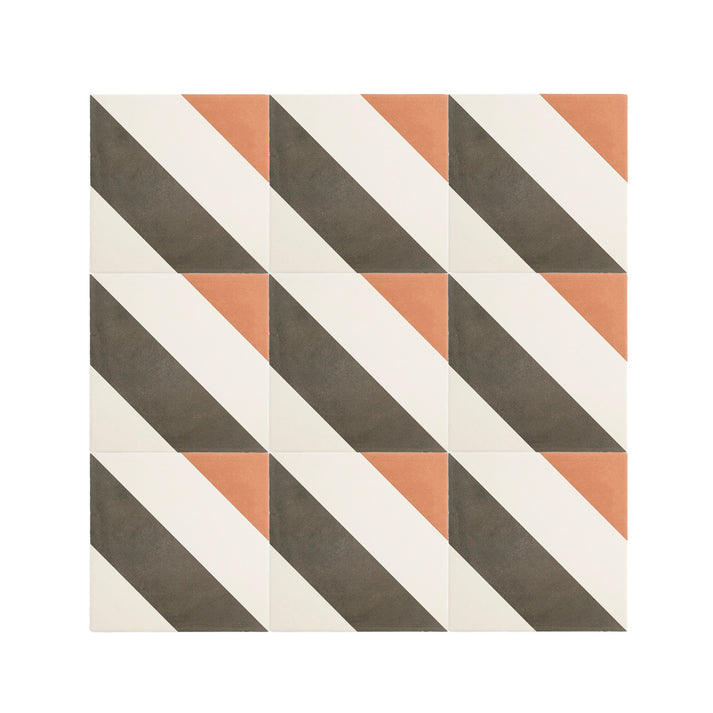 Cayman Black, Terracotta & White Ceramic Tile-Main Inventory-All Products,Patterns,Under 10-Riad Tile