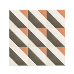 Cayman Black, Terracotta & White Ceramic Tile