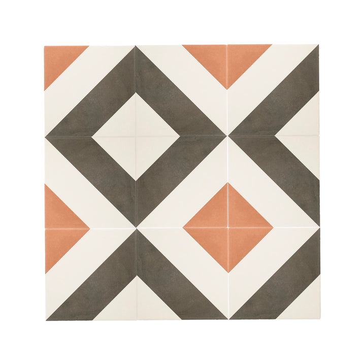Cayman Black, Terracotta & White Ceramic Tile-Main Inventory-All Products,Patterns,Under 10-Riad Tile