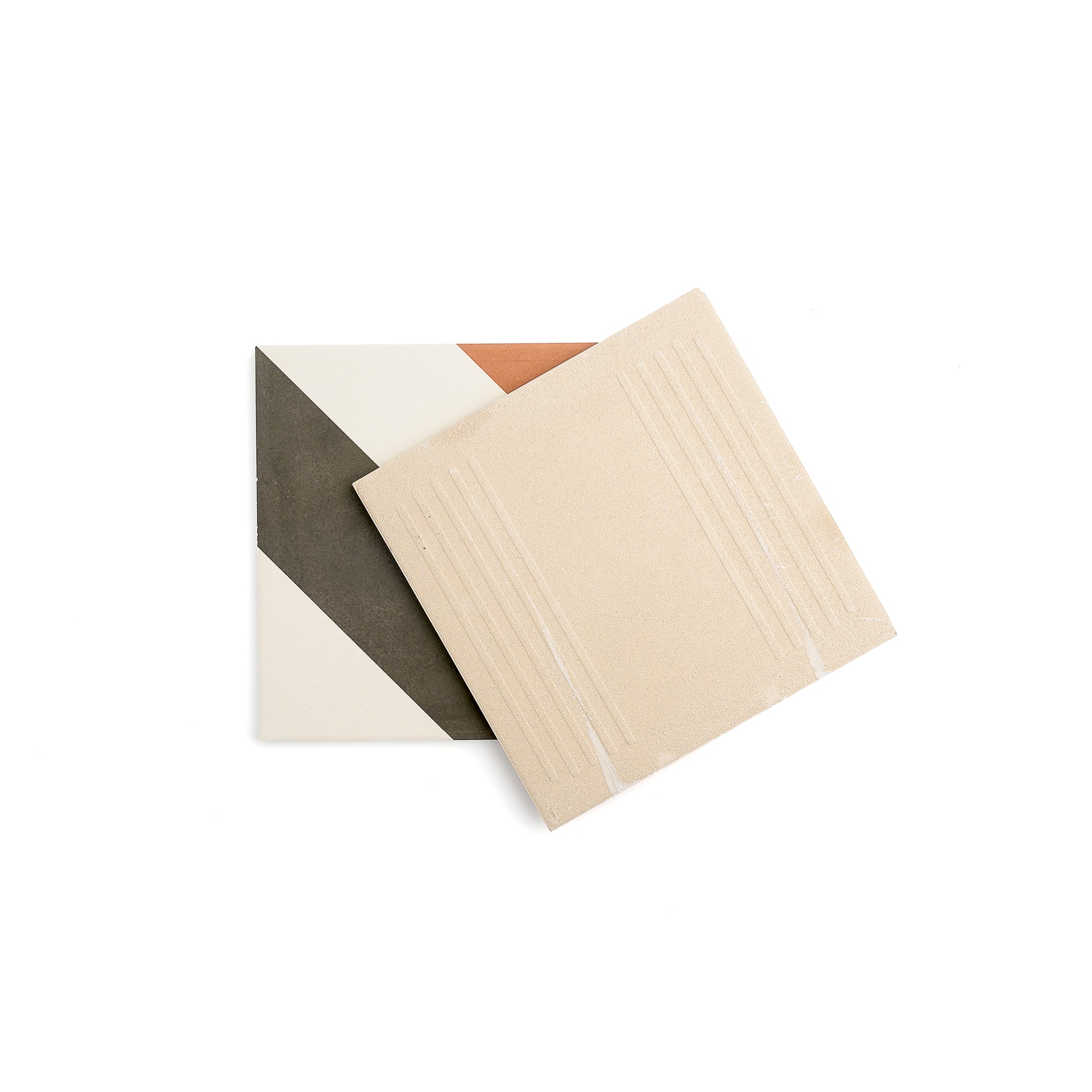Cayman Black, Terracotta & White Ceramic Tile-Main Inventory-All Products,Patterns,Under 10-Riad Tile