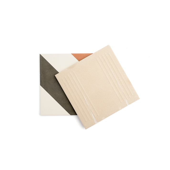 Cayman Black, Terracotta & White Ceramic Tile-Main Inventory-All Products,Patterns,Under 10-Riad Tile
