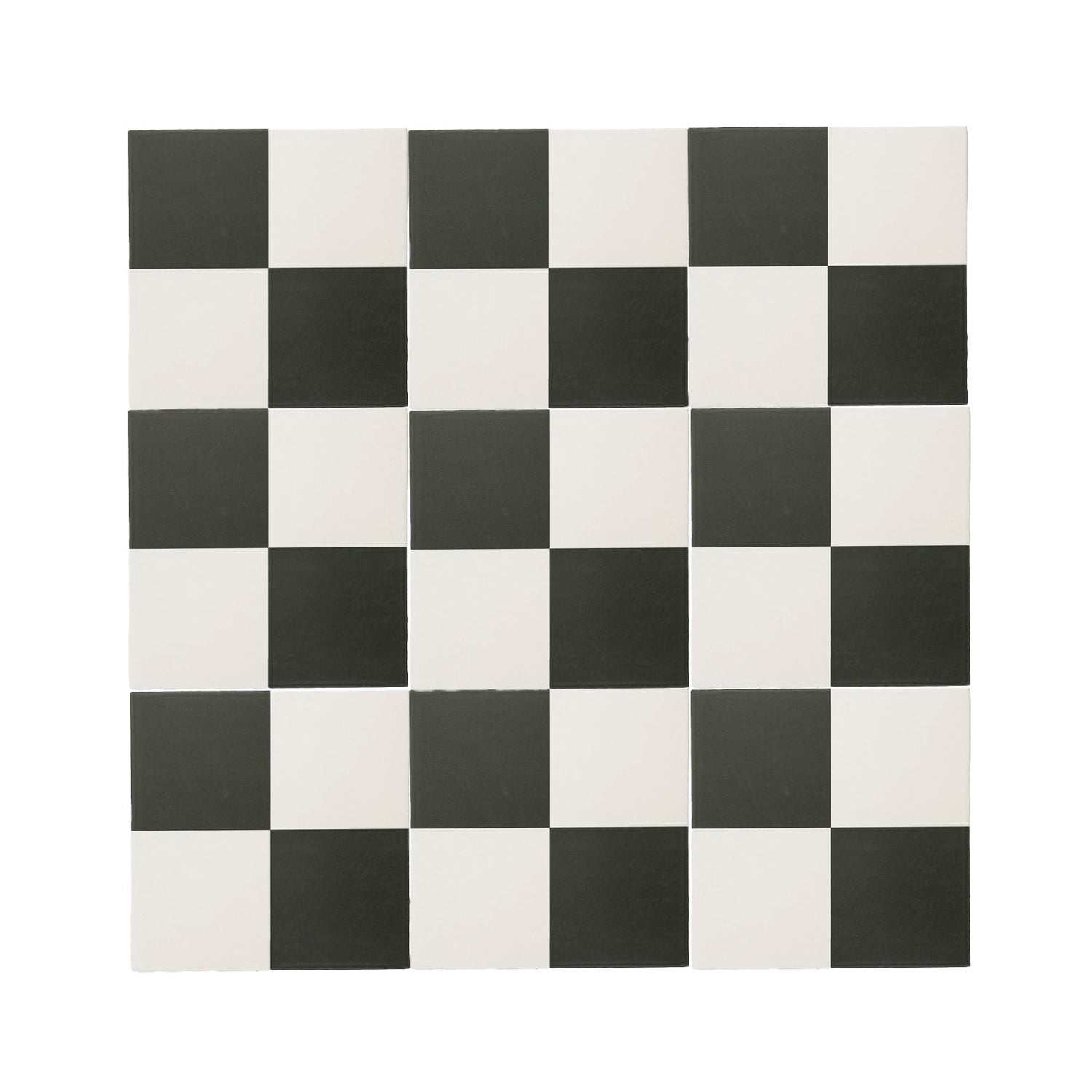 Checkerboard Black & White Ceramic Tile