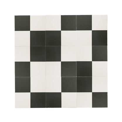 Checkerboard Black & White Ceramic Tile-Main Inventory-All Products,Patterns,Under 10-Riad Tile