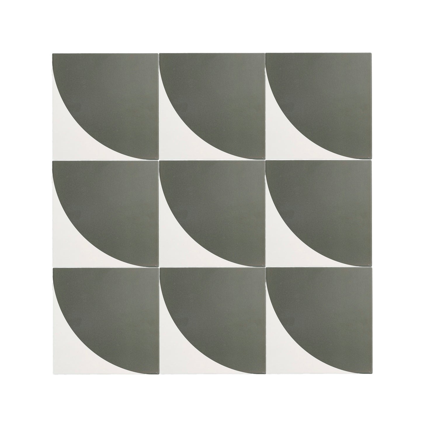 Crest Black & White Ceramic Tile-Main Inventory-All Products,Patterns,Under 10-Riad Tile