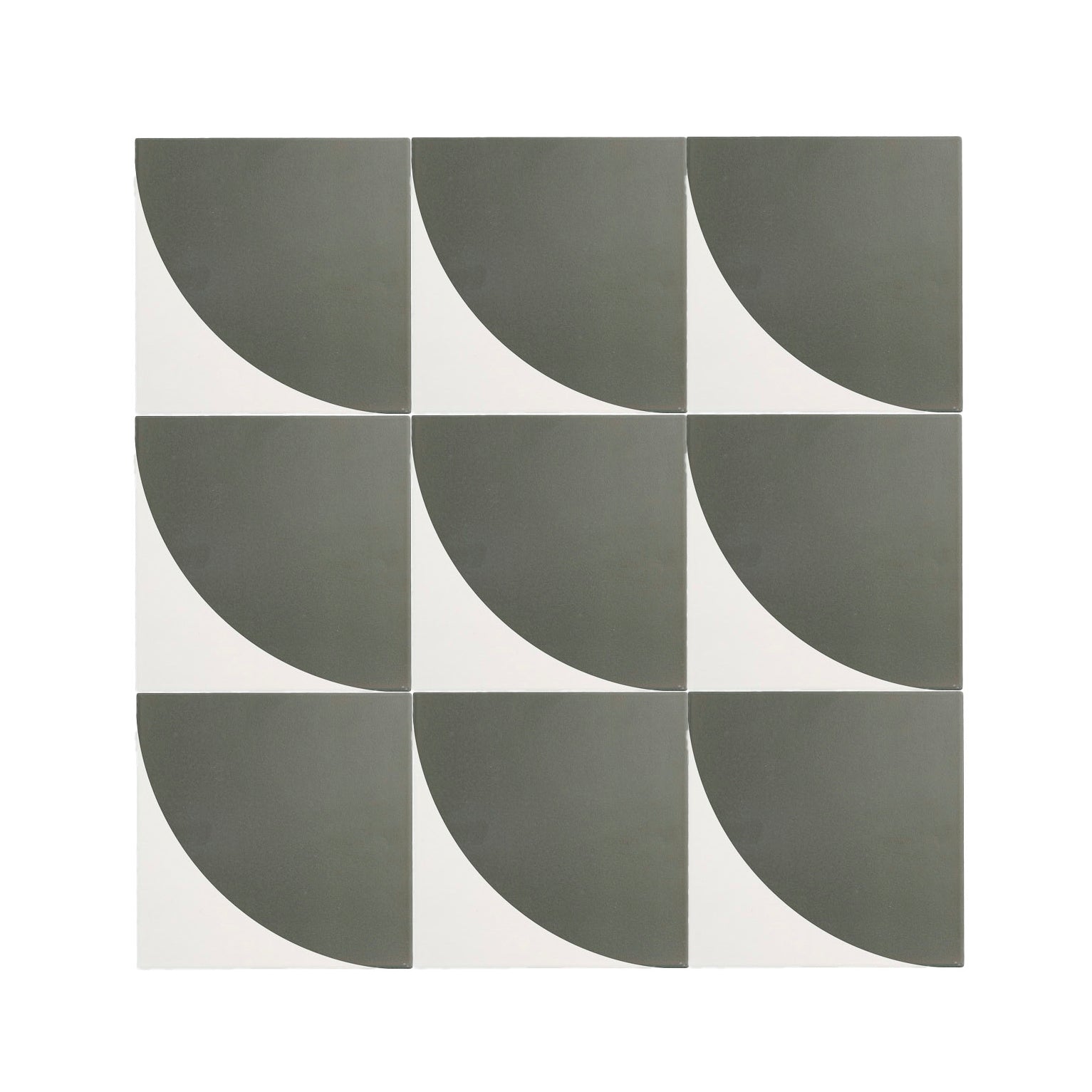 Crest Black & White Ceramic Tile-Main Inventory-All Products,Patterns,Under 10-Riad Tile