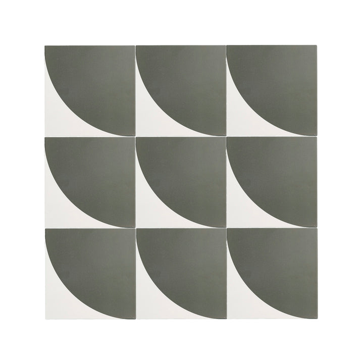 Crest Black & White Ceramic Tile-Main Inventory-All Products,Patterns,Under 10-Riad Tile