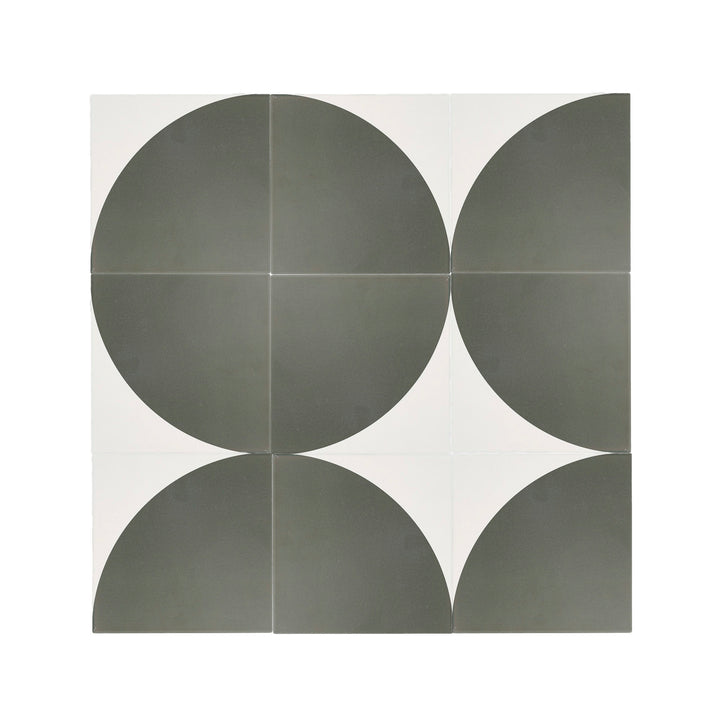Crest Black & White Ceramic Tile-Main Inventory-All Products,Patterns,Under 10-Riad Tile