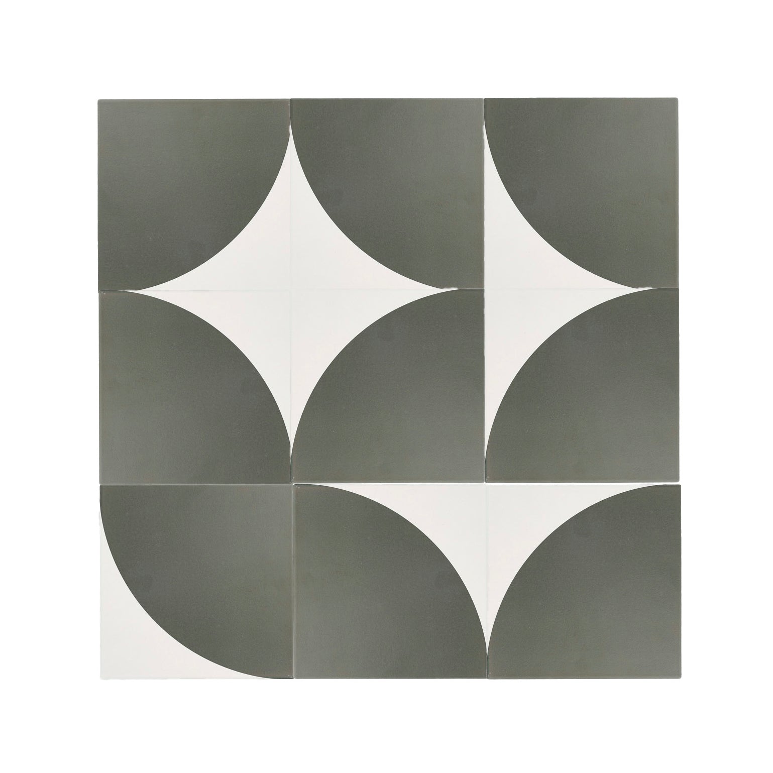 Crest Black & White Ceramic Tile-Main Inventory-All Products,Patterns,Under 10-Riad Tile