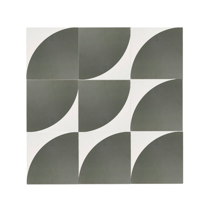 Crest Black & White Ceramic Tile-Main Inventory-All Products,Patterns,Under 10-Riad Tile