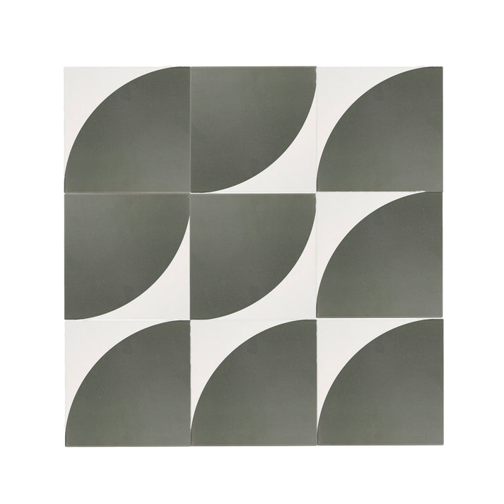 Crest Black & White Ceramic Tile-Main Inventory-All Products,Patterns,Under 10-Riad Tile