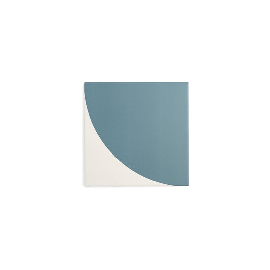 Sample: Crest Blue & White Ceramic Tile (1 sample piece)-Sample-Sample-Riad Tile