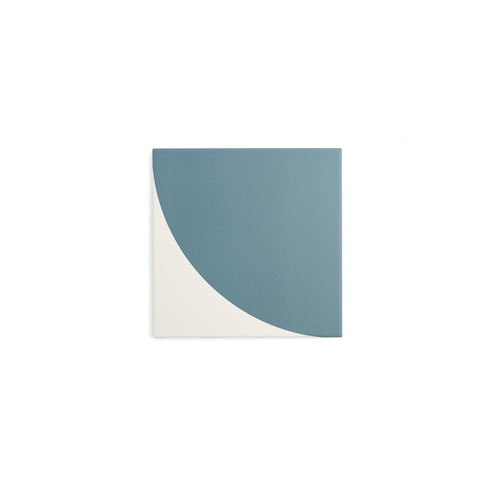 Sample: Crest Blue & White Ceramic Tile (1 sample piece)-Sample-Sample-Riad Tile