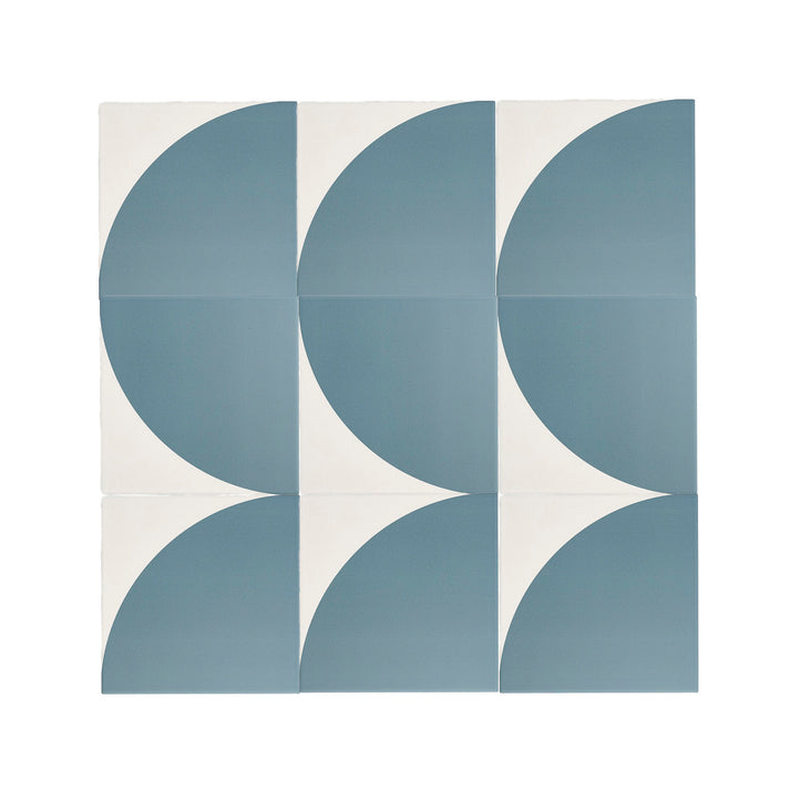 Crest Blue & White Ceramic Tile-Main Inventory-All Products,Patterns,Under 10-Riad Tile