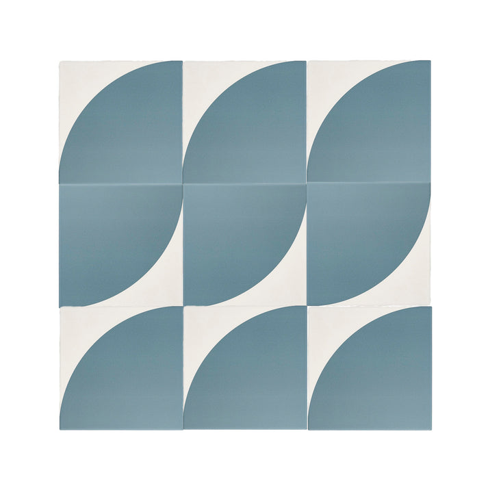 Crest Blue & White Ceramic Tile-Main Inventory-All Products,Patterns,Under 10-Riad Tile