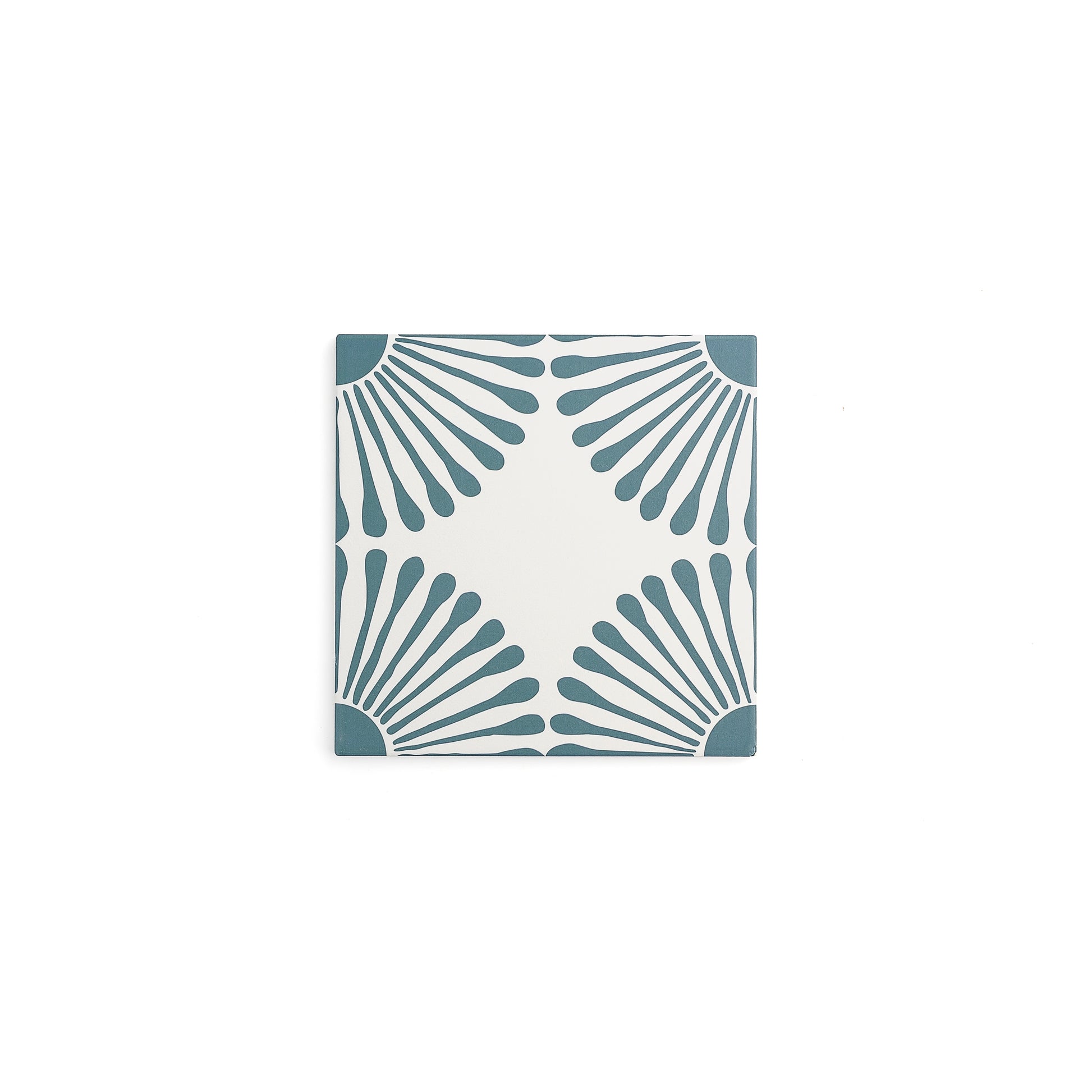 Sample: Dandelion Blue Ceramic Tile-Sample-Sample-Riad Tile