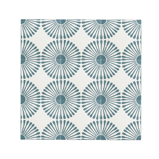 Dandelion Blue Ceramic Tile-Main Inventory-All Products,Patterns,Under 10-Riad Tile