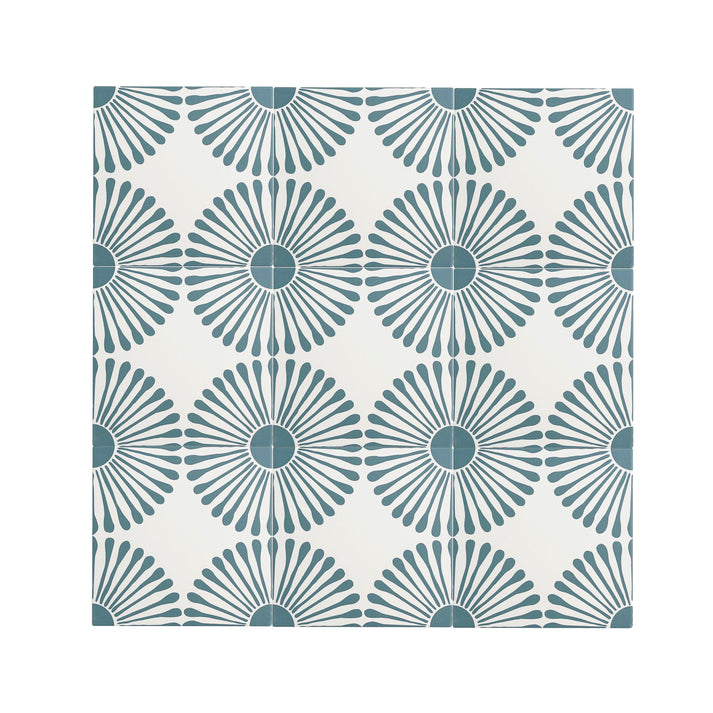 Dandelion Blue Ceramic Tile-Main Inventory-All Products,Patterns,Under 10-Riad Tile