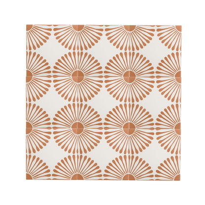Dandelion Terracotta Ceramic Tile-Main Inventory-All Products,Neutral Ceramic,Patterns,Under 10-Riad Tile