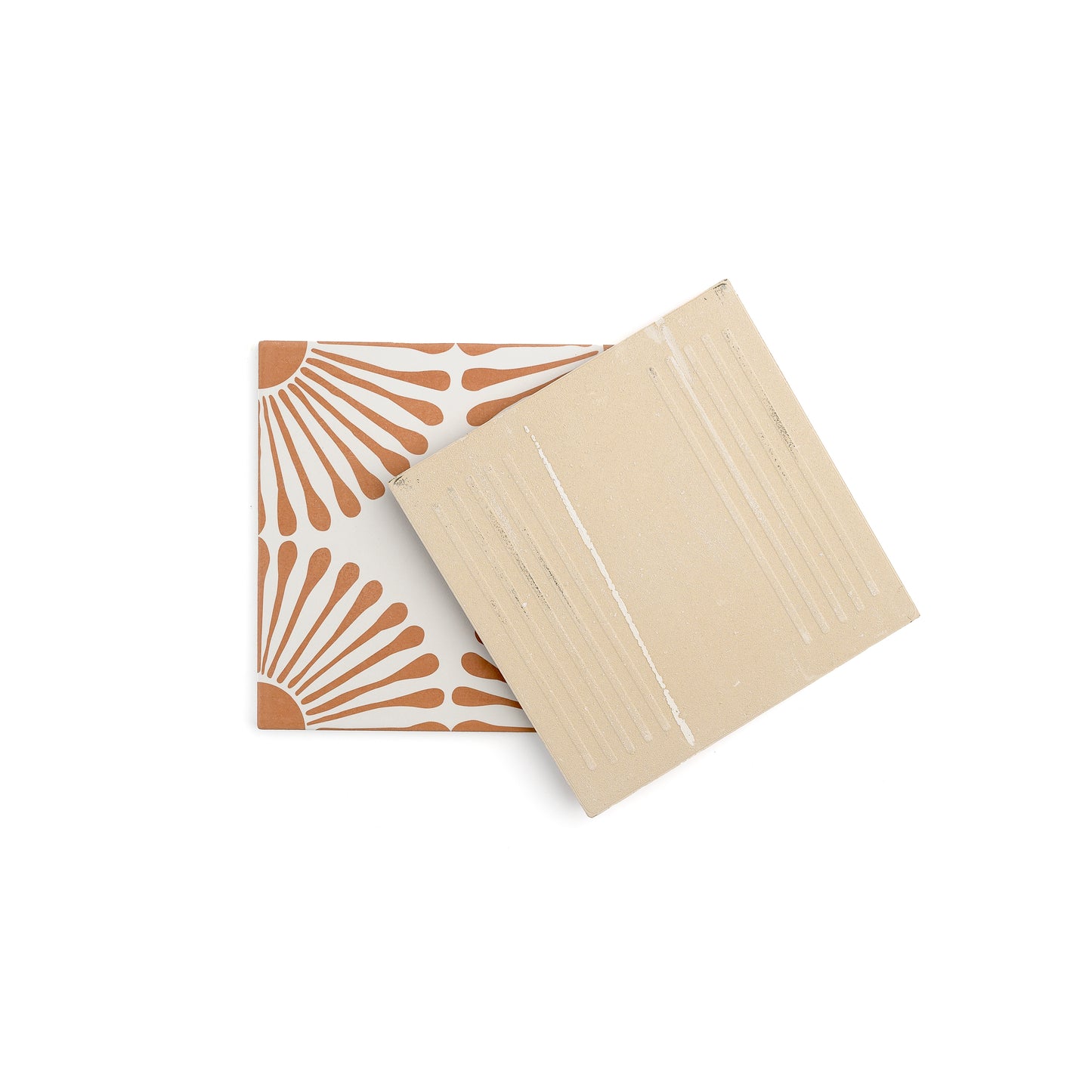 Dandelion Terracotta Ceramic Tile-Main Inventory-All Products,Neutral Ceramic,Patterns,Under 10-Riad Tile