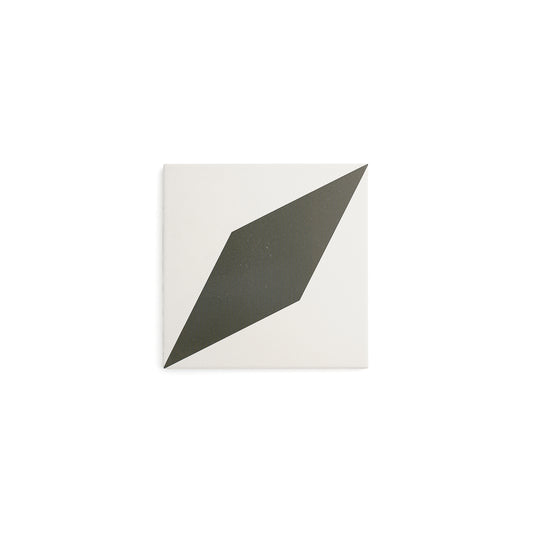 Diamond Black & White Ceramic Tile-Main Inventory-All Products,Patterns,Under 10-Riad Tile
