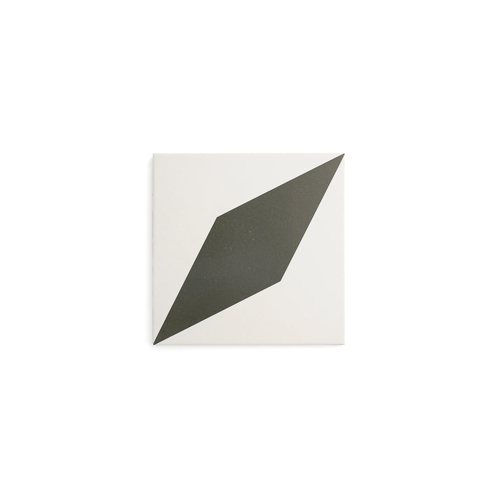 Diamond Black & White Ceramic Tile-Main Inventory-All Products,Patterns,Under 10-Riad Tile