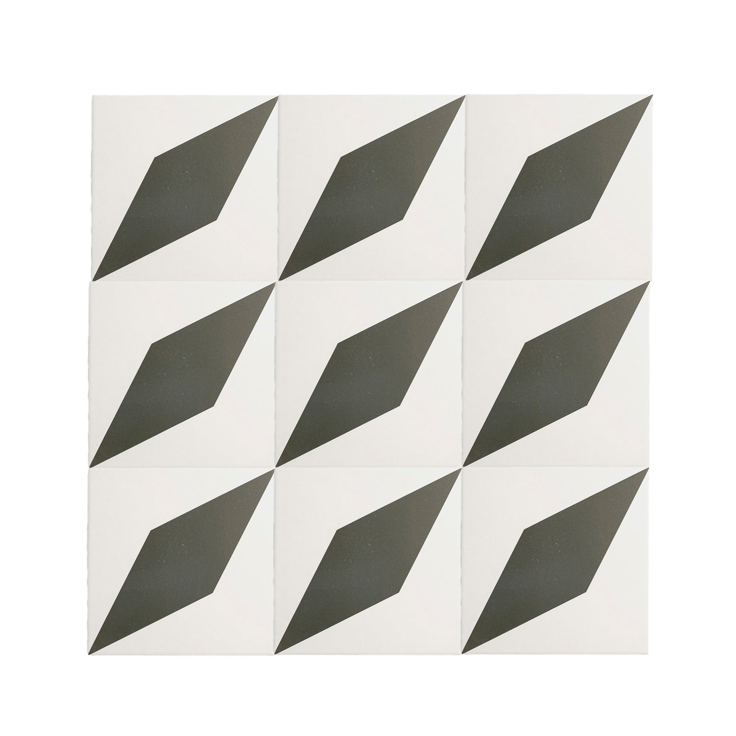 Diamond Black & White Ceramic Tile-Main Inventory-All Products,Patterns,Under 10-Riad Tile