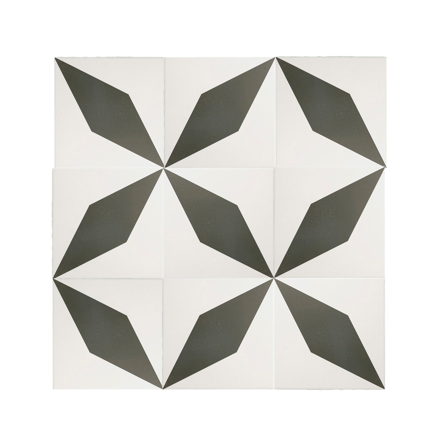 Diamond Black & White Ceramic Tile-Main Inventory-All Products,Patterns,Under 10-Riad Tile