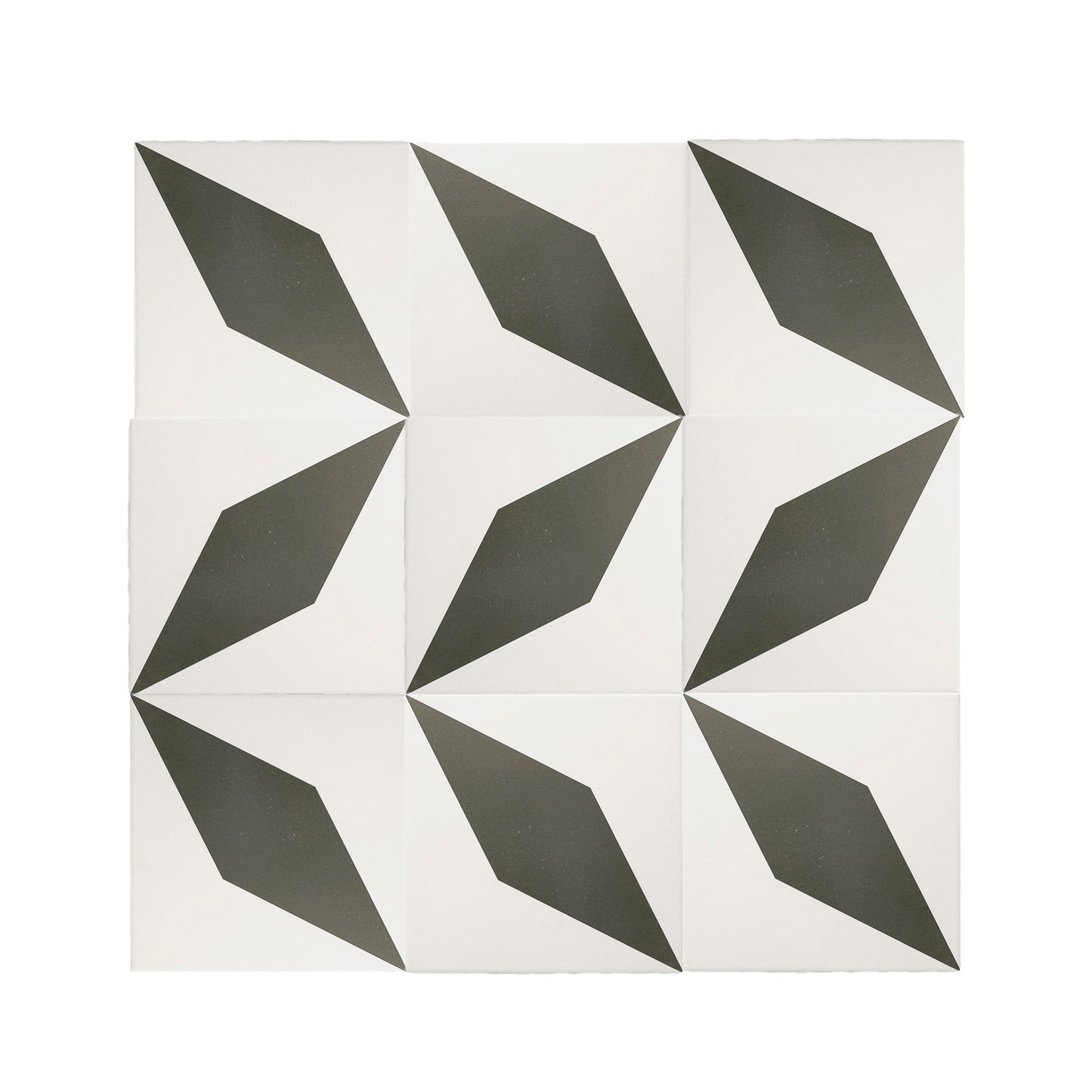 Diamond Black & White Ceramic Tile-Main Inventory-All Products,Patterns,Under 10-Riad Tile