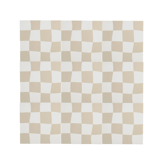 White ceramic floor tile for bright living spaces