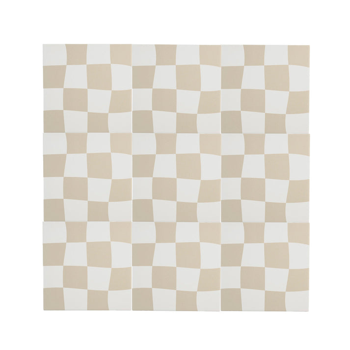 White ceramic floor tile for bright living spaces