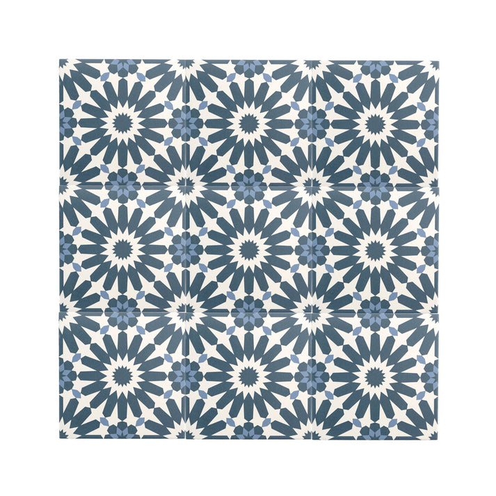 Erizo Blue Ceramic Tile-Main Inventory-All Products,Patterns,Under 10-Riad Tile