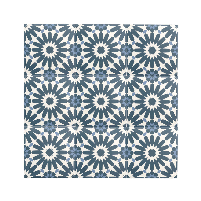 Erizo Blue Ceramic Tile-Main Inventory-All Products,Patterns,Under 10-Riad Tile