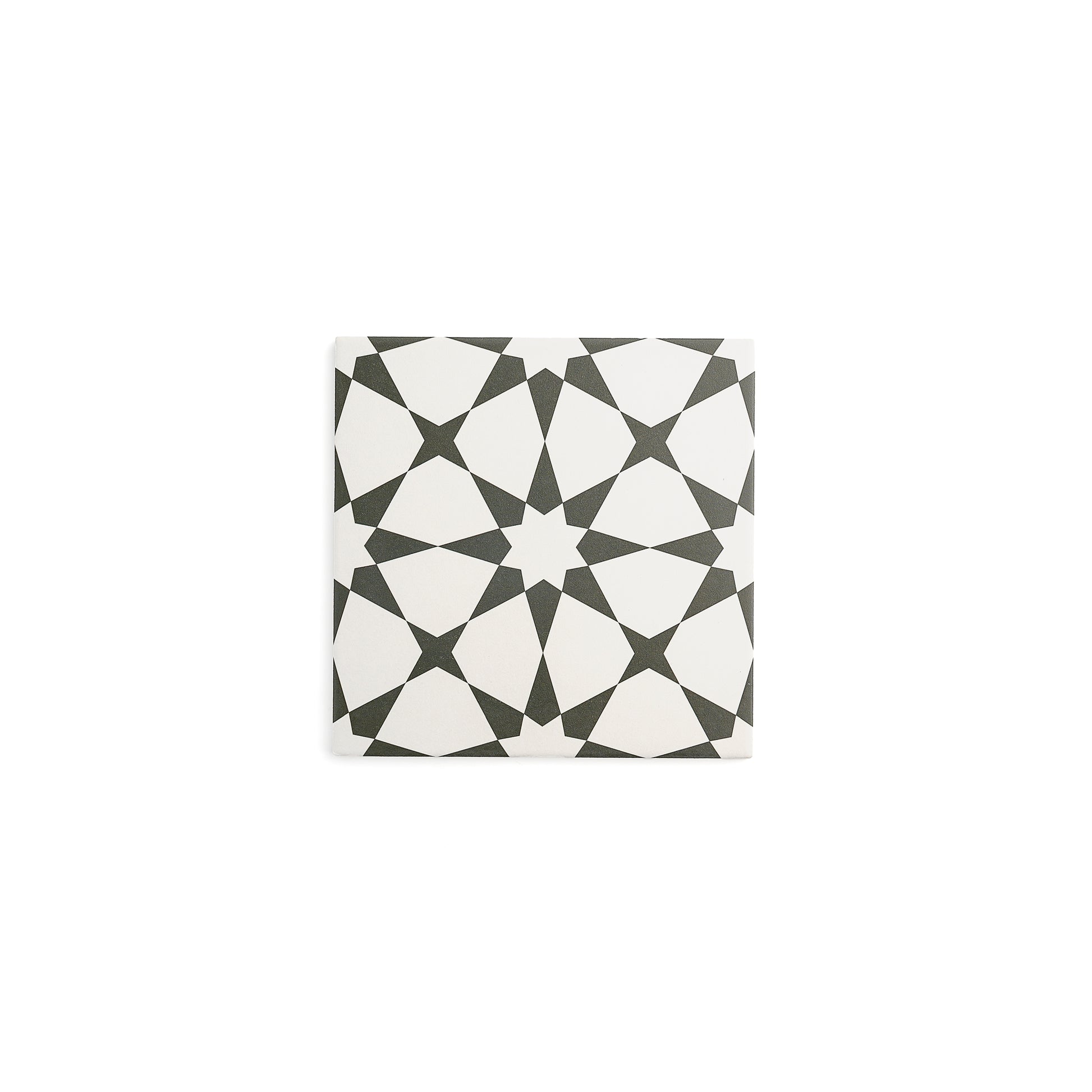 Sample: Estrella Black Ceramic Tile (1 sample piece)-Sample-Sample-Riad Tile