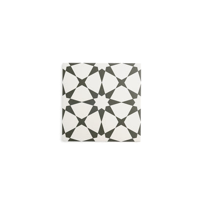 Sample: Estrella Black Ceramic Tile (1 sample piece)-Sample-Sample-Riad Tile