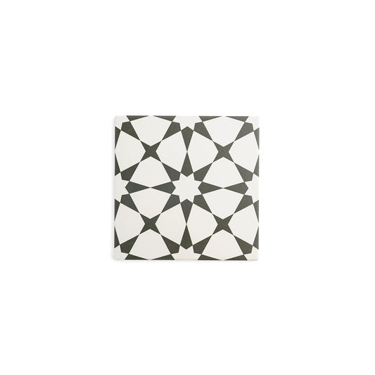Sample: Estrella Black Ceramic Tile (1 sample piece)-Sample-Sample-Riad Tile