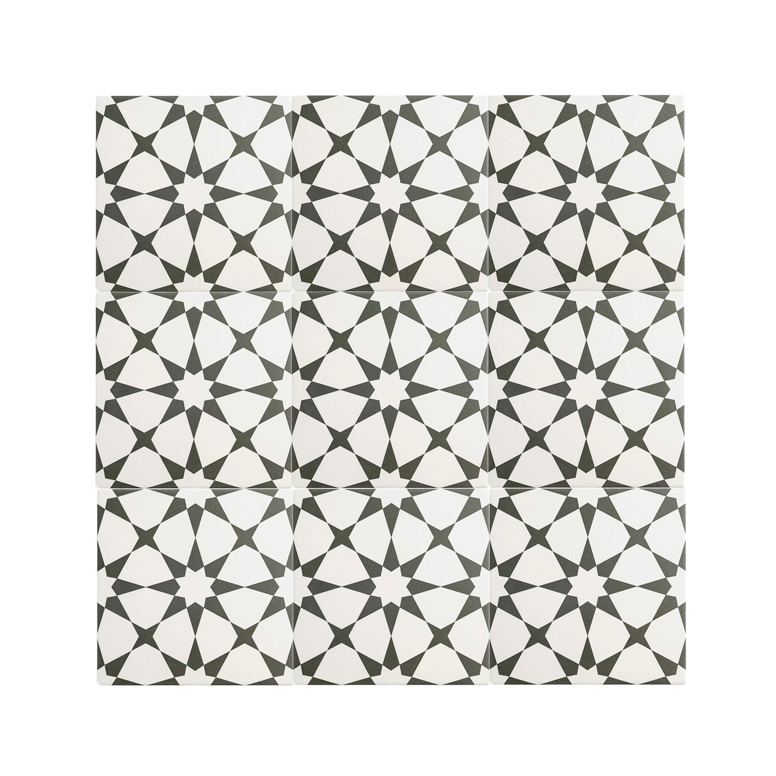 Estrella Black Ceramic Tile-Main Inventory-All Products,Patterns,Under 10-Riad Tile