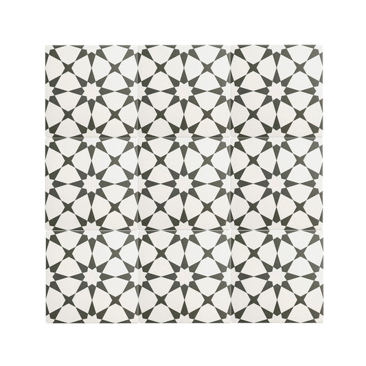Estrella Black Ceramic Tile-Main Inventory-All Products,Patterns,Under 10-Riad Tile