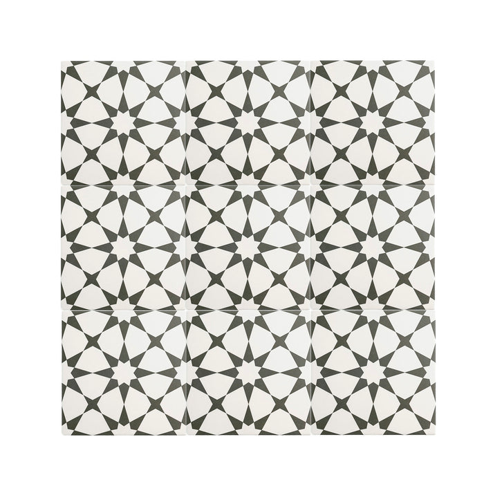 Estrella Black Ceramic Tile-Main Inventory-All Products,Patterns,Under 10-Riad Tile