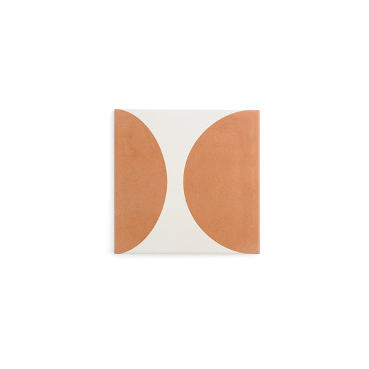 Sample: Groovy Terracotta Ceramic Tile (1 sample piece)-Sample-Sample-Riad Tile
